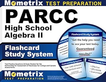 parcc high school algebra ii flashcard study system parcc test practice questions and exam review for the