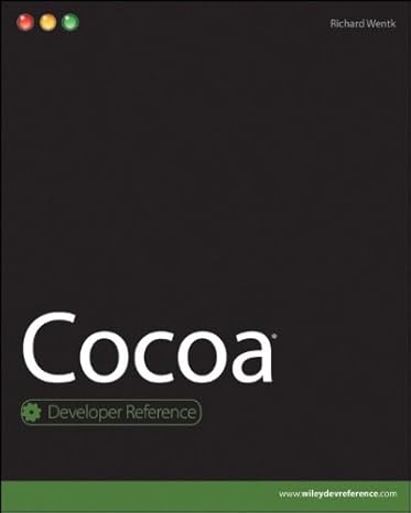 cocoa 1st edition richard wentk 0470495898, 978-0470495896