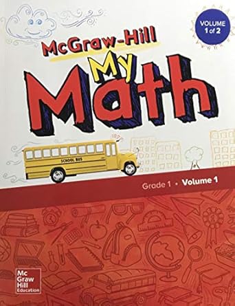 mcgraw hill my math grade 1  volume 1 1st edition altieri, mcgraw hill 0076789969, 978-0076789962