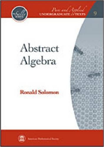 abstract algebra 1st edition ronald solomon 0821847953, 9780821847954