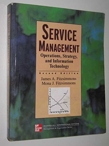 service management operations strategy and information technology internat.2r. edition fitzsimmons, james a.
