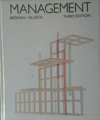 management 3rd edition bedeian, arthur g. 003061239x, 9780030612398