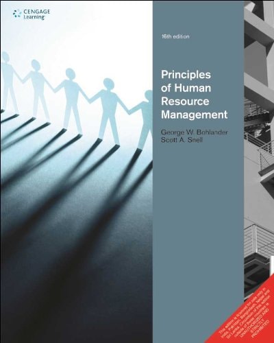 principles of human resource management 16th edition snell bohlander 8131521664, 9788131521663