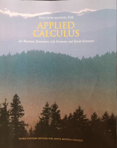 applied calculus for business economics and social sciences 3rd edition raymond a. barnett, michael r.