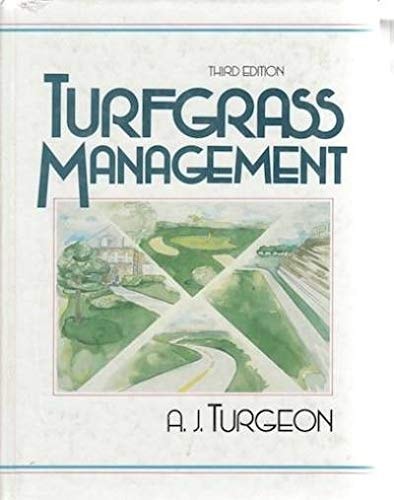 turfgrass management 3rd edition turgeon, a. j. 0139334254, 9780139334252