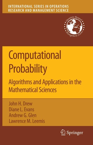 computational probability algorithms and applications in the mathematical sciences 2008 edition lawrence m.
