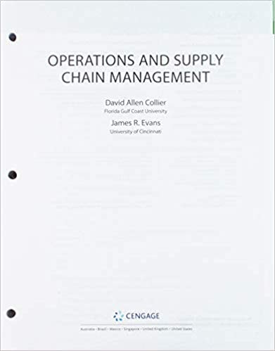operations and supply chain management  david allen collier 1337617245, 9781337617246