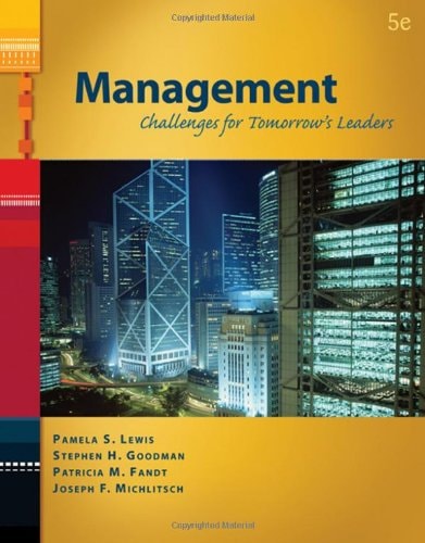 management challenges for tomorrows leaders 28356 edition aa 0324302592, 9780324302592