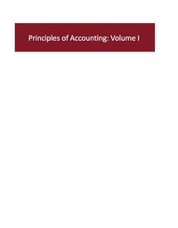 principles of accounting volume i 1st edition bridgepoint education, inc 1621780147, 9781621780144