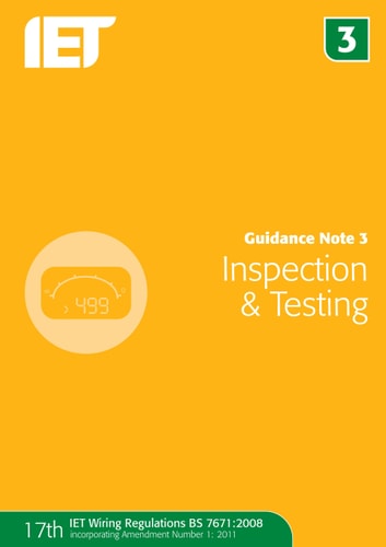 guidance note 3 inspection and testing 6th edition the institution of engineering and technology 1849192758,