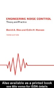 engineering noise control 3rd edition david a. bies 0203116658, 9780203116654