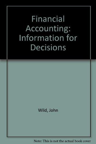financial accounting information for decisions  john wild 0072346655, 9780072346657