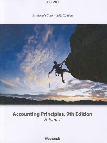 accounting principles volume ii volume 2nd edition weygandt, jerry j., kimmel, paul d., kieso, donald e.