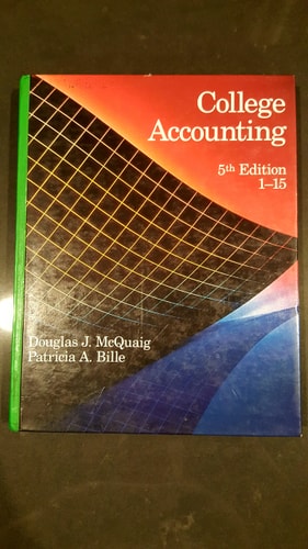 college accounting chapters 1 15 5th edition mcquaig, douglas j. 0395623529, 9780395623527
