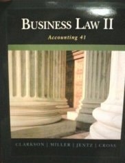 business law ii  kenneth w. clarkson, roger leroy... 032483506x, 9780324835069