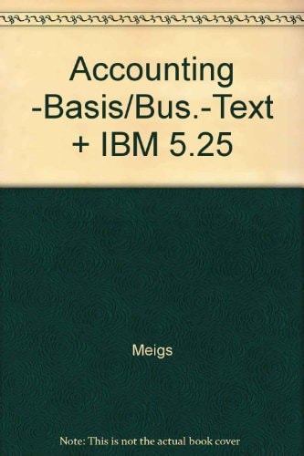 accounting the basis for business decisions 8th edition meigs, robert f. & meigs, walter b. 0078352894,