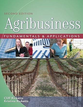 agribusiness fundamentals and applications soft cover 1st edition cliff ricketts phd ,kristina ricketts