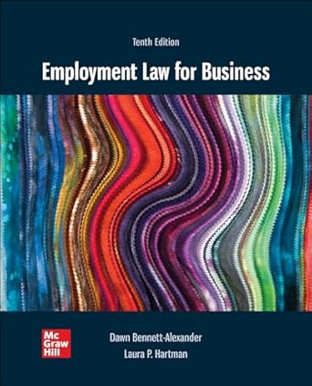loose leaf for employment law for business 10e 1st edition dawn d bennett alexander ,laura p hartman