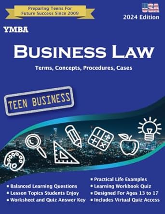 y m b a business law 1st edition l j keller 1725514605, 978-1725514607