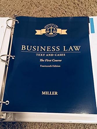business law text and cases the first course loose leaf version 1st edition roger leroy miller 1337102040,