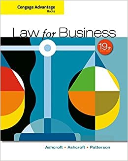cengage advantage books law for business loose leaf version 1st edition john d ashcroft ,janet ashcroft