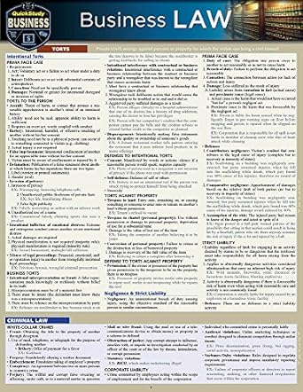 business law a quickstudy digital reference guide 1st edition linda harrison b09v9tc2qb