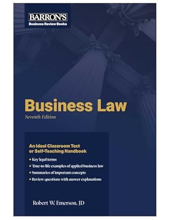 business law 1st edition barron's educational series ,robert w emerson b0cw1gb3kf, 978-1506296272