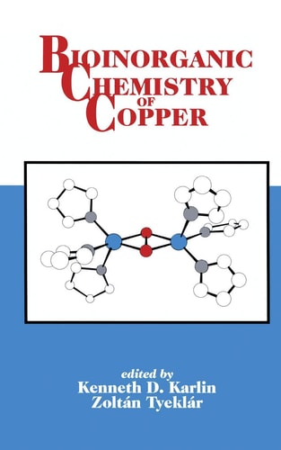 bioinorganic chemistry of copper 1st edition karlin, kenneth d. 0412036312, 9780412036316