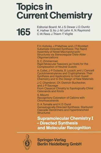 supramolecular chemistry i directed synthesis and molecular recognition 1st edition e. weber 354056280x,