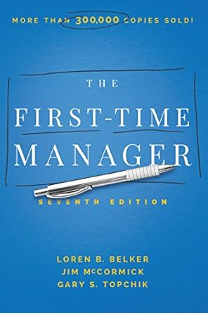 the first time manager 1st edition jim mccormick b07c66ktsd