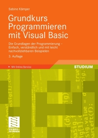 grundkurs programmieren mit visual basic 3rd edition sabine k?mper 3834806900, 3834899992, 9783834806901,