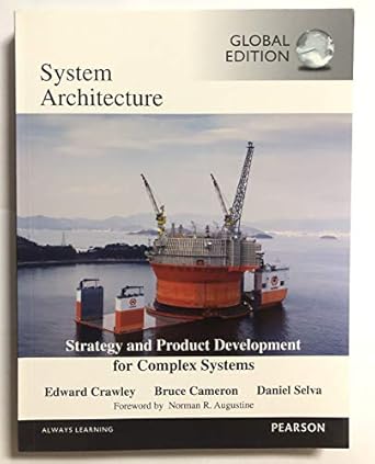 system architecture strategy and product development for complex systems 1st edition bruce cameron