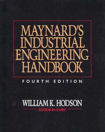 maynards industrial engineering handbook 4th edition william k hodson 0070410860, 978-0070410862
