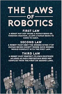 the three laws of robotics rules science fiction scifi geeky inventor handbook of robotics reference chart