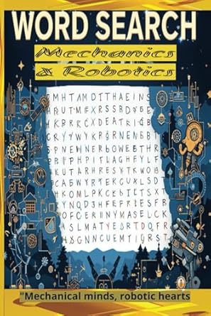 mechanical and robotics word search book mechanical mayhem laugh and learn 110 pages size 6x9 inch 1st