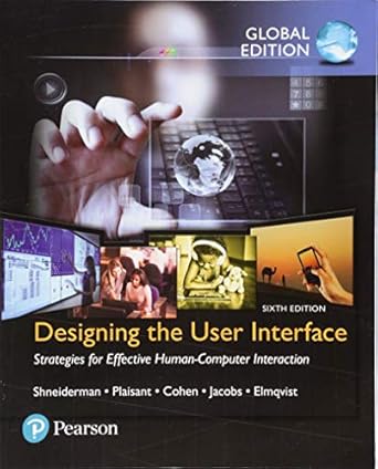 designing the user interface strategies for effective human computer interaction 6th edition ben shneiderman