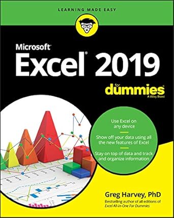 excel 2019 for dummies 1st edition greg harvey b001h6oobm, 978-1119513322