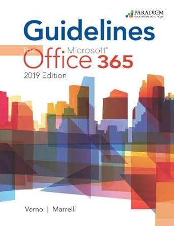 guidelines for microsoft 365 for 2019 text 1st edition jan marrelli nancy muir anita verno 0763886815,