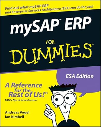mysap erp for dummies 1st edition andreas vogel ,ian kimbell 076459995x, 978-0764599958