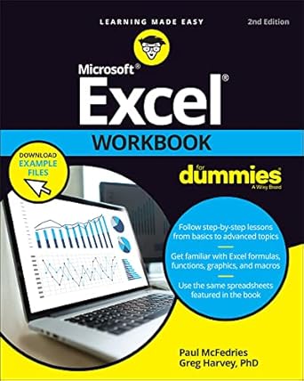 excel workbook for dummies 2nd edition paul mcfedries ,greg harvey b09nmw7l2k, 978-1119832157