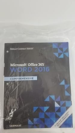 shelly cashman series microsoft office 365 and word 2016 comprehensive loose leaf version 1st edition misty