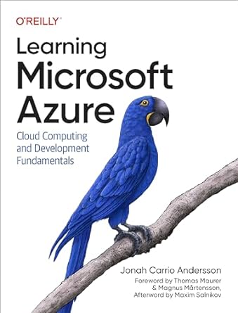 learning microsoft azure cloud computing and development fundamentals 1st edition jonah carrio andersson