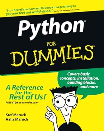 python for dummies 1st edition stef maruch ,aahz maruch 0471778648, 978-0471778646