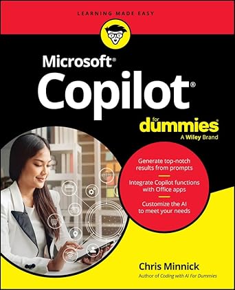 microsoft copilot for dummies 1st edition chris minnick b002bmcii2, 978-1394314942
