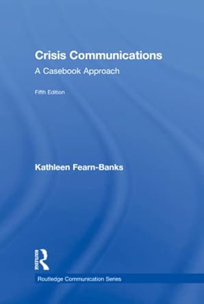 crisis communications 5th edition kathleen fearn banks 1138923737, 978-1138923737