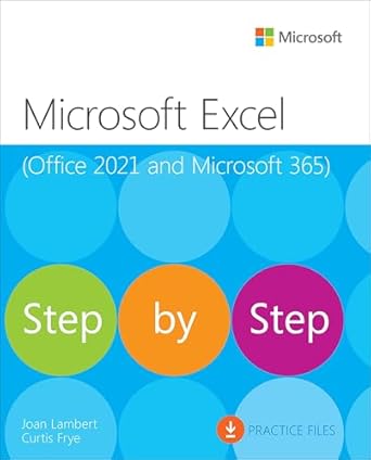 microsoft excel step by step 1st edition joan lambert ,curtis frye 0137564279, 978-0137564279