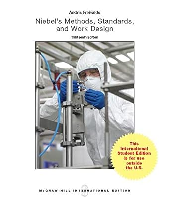 niebels methods standards and work design 1st edition andris freivalds ,benjamin niebel 125901066x,
