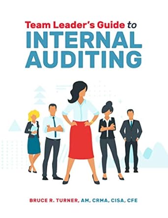 team leader s guide to internal audit leadership 1st edition bruce r turner ,am ,crma ,cisa ,cfe 1634540735,