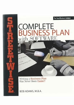 streetwise complete business plan with software 1st edition bob adams 1580627986, 978-1580627986