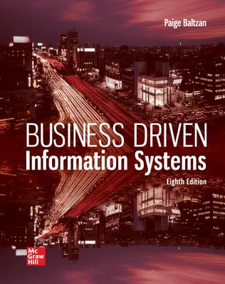 connect access card for business driven information systems 1st edition paige baltzan 1264745990,